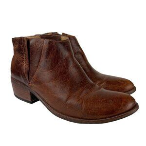 MATISSE Brooke Leather Chelsea Bootie- Wood Heel